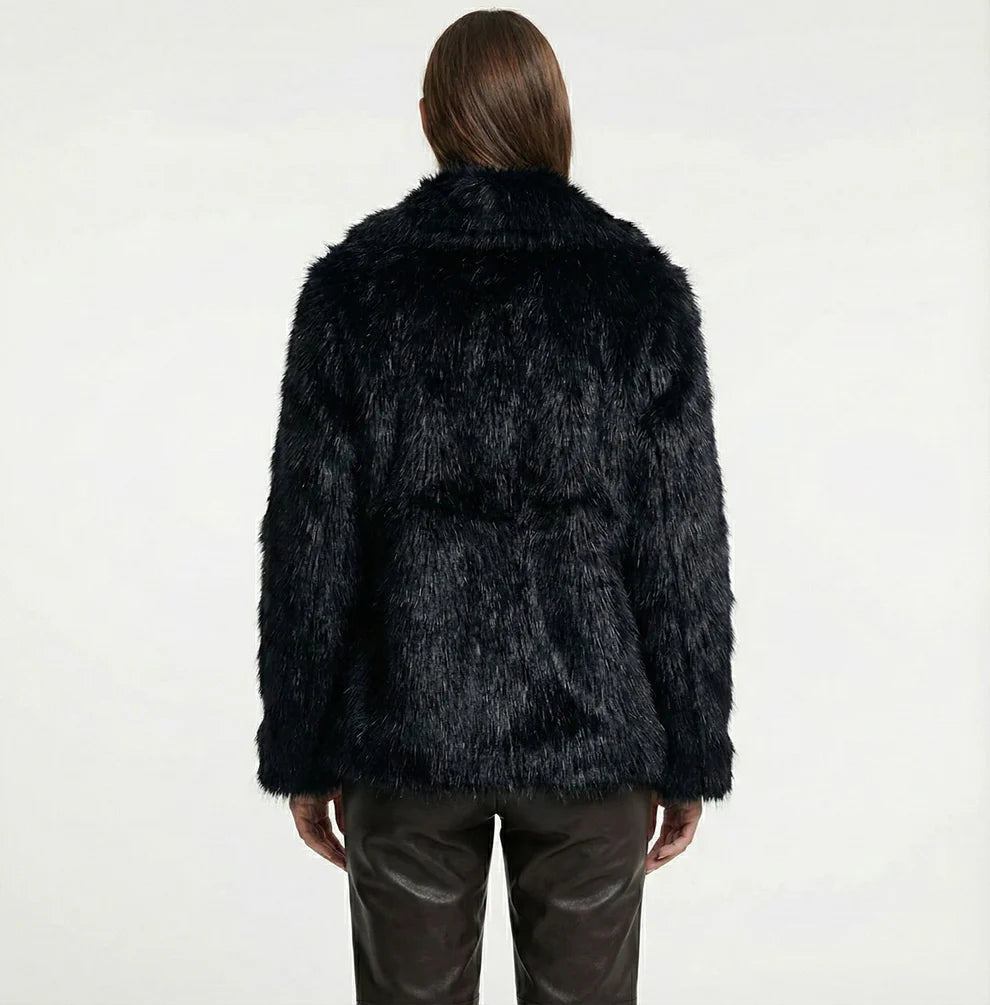 Weiche Faux Fur Jacke