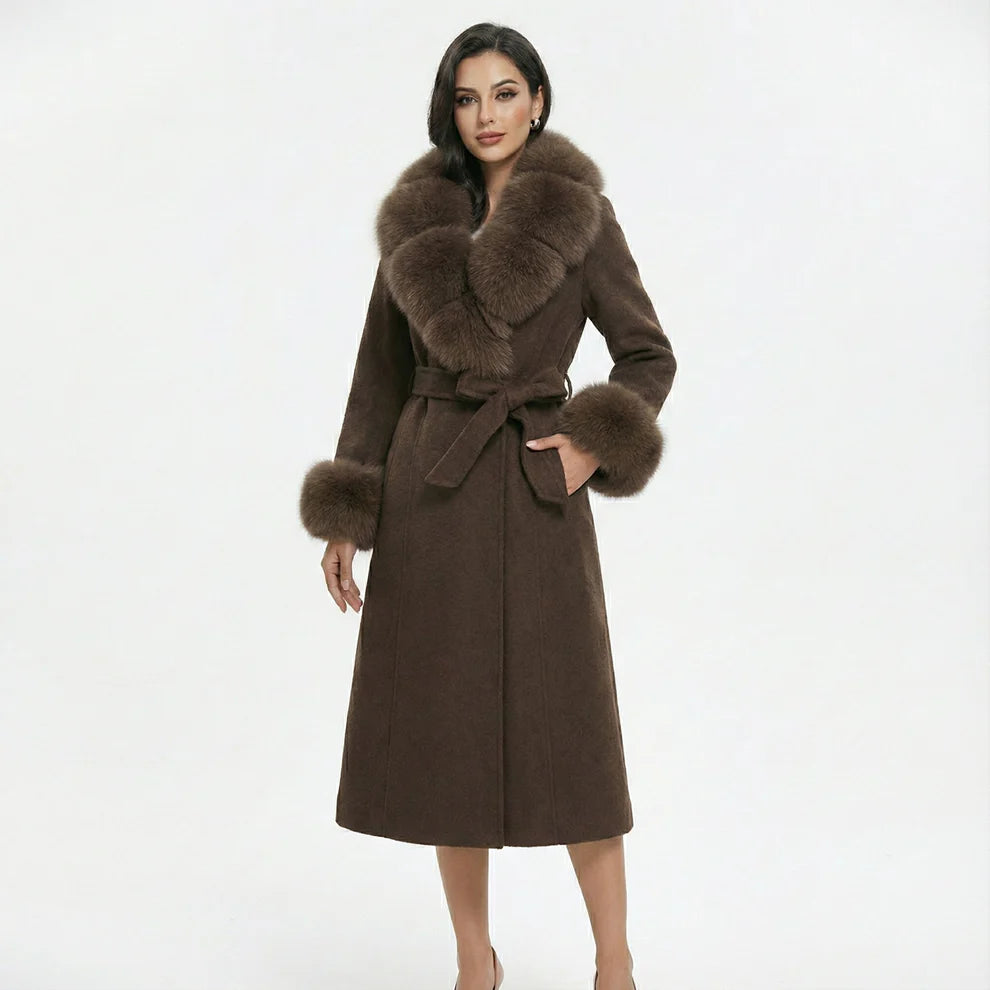 Mantel Aurelia mit Voluminösem Kragen