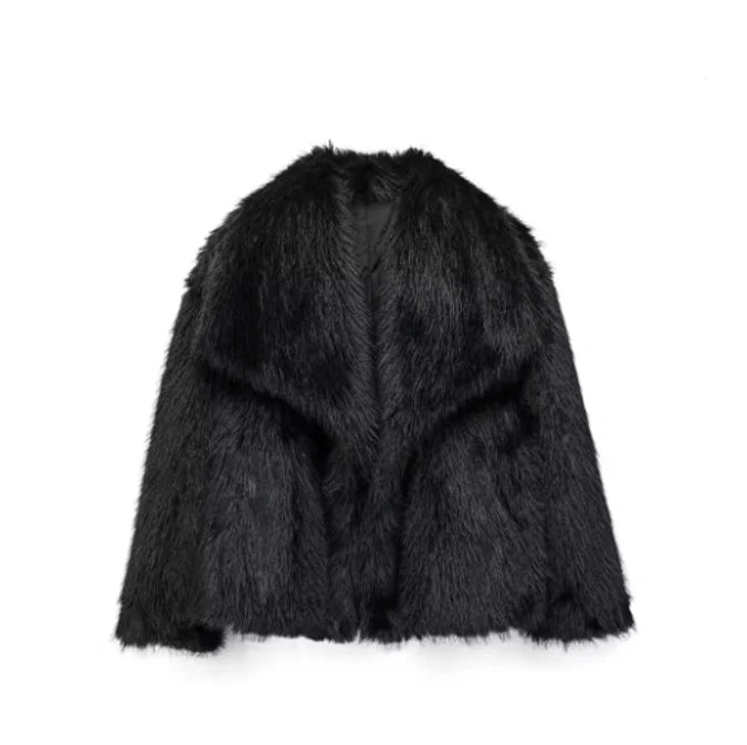 Weiche Faux Fur Jacke