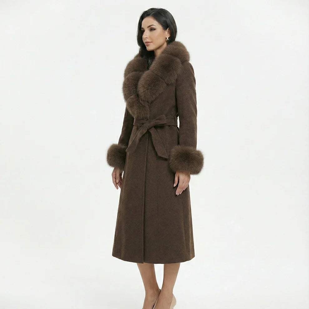 Mantel Aurelia mit Voluminösem Kragen