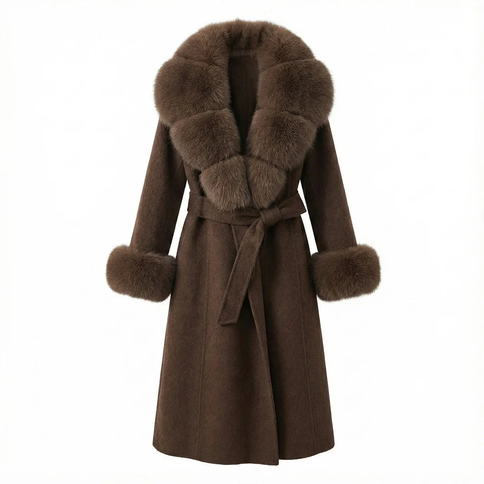 Mantel Aurelia mit Voluminösem Kragen